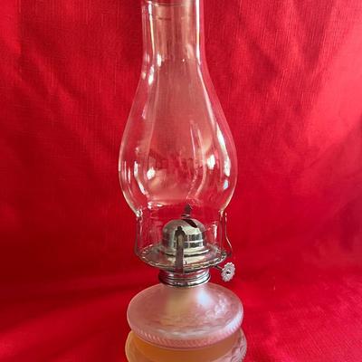 Oil lamp, Intricate piece of China and beautifully framed picture