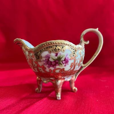 Oil lamp, Intricate piece of China and beautifully framed picture