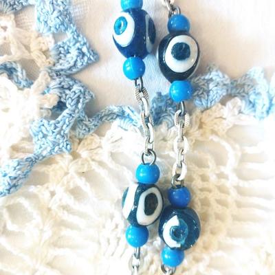 NECKLACES-EMBROIDERED FRAMED SAYING AND DOWLIE
