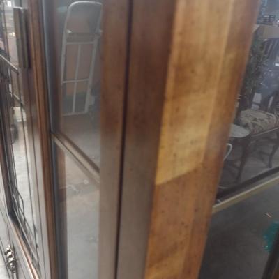Century Furniture Company Chinoiserie Design Double Glass Door Front China Cabinet with Glass Shelves