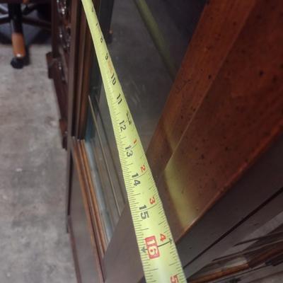 Century Furniture Company Chinoiserie Design Double Glass Door Front China Cabinet with Glass Shelves