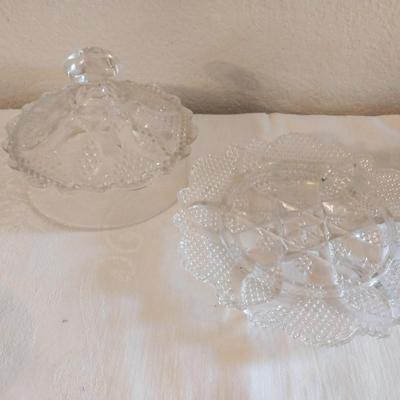 DECORATIVE BOTTLE AND CANDY DISHES