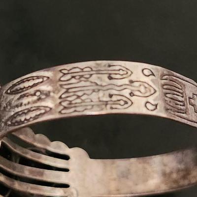 Early Vintage Navajo Silver Bulb cuff