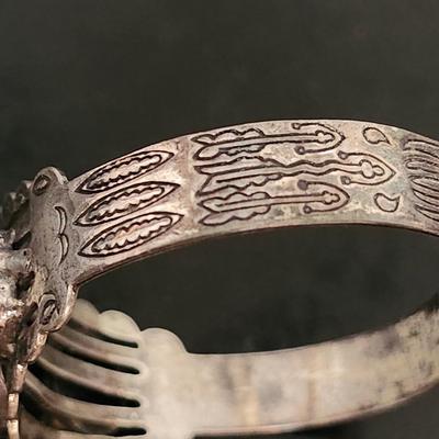 Early Vintage Navajo Silver Bulb cuff