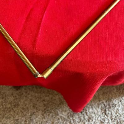 Brass wall lamp with shade