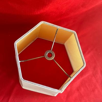 Brass wall lamp with shade