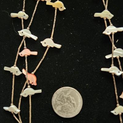 3 Strand Mother of Pearl Zuni Fetish