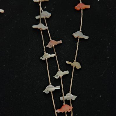 3 Strand Mother of Pearl Zuni Fetish