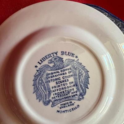 Blue and white decorative plates collect