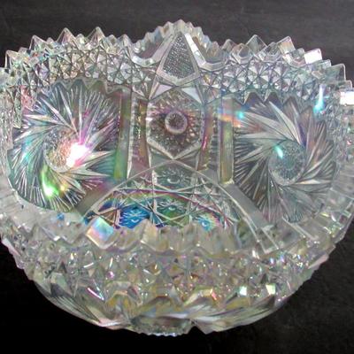 Smith Glass Co Carnival Glass Bowl