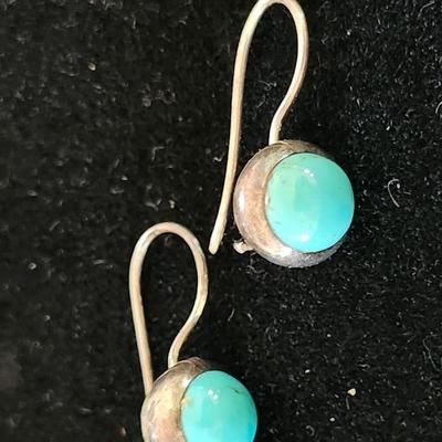 Pierced Turquoise earrings