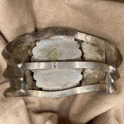 Huge Navajo Vintage Blue Turquoise Cuff