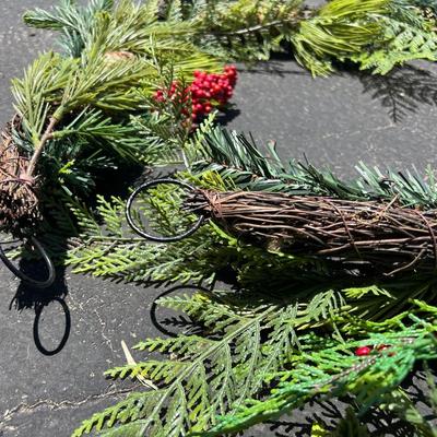 Very nice pine tree garland with hooks on both ends, sturdy and beautiful