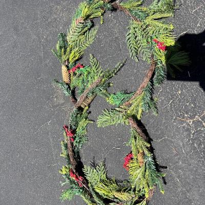Very nice pine tree garland with hooks on both ends, sturdy and beautiful