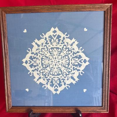 Variety of snowflake cut wall decor