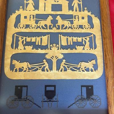 Variety of snowflake cut wall decor
