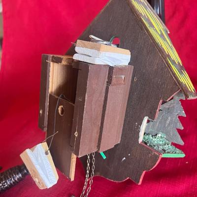 Very intricate cuckoo clock needs a little attention. It’s worth it.