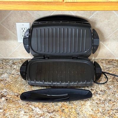 LARGE GEORGE FORMAN AND PROCTOR-SILEX WAFFLE MAKER