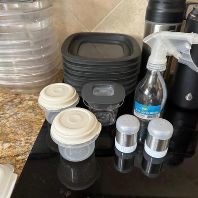 FOOD STORAGE CONTAINERS AND TRAVEL CUPS