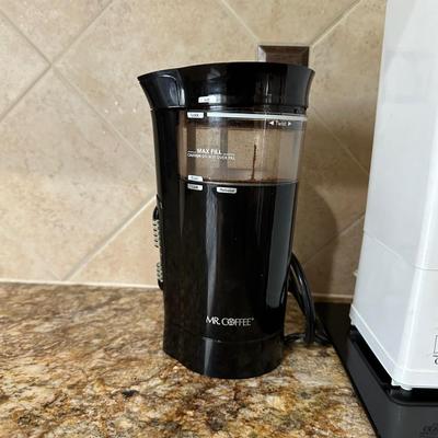 GEVALIA COFFEE MAKER, COFFEE BEAN GRINDER AND CARAFE