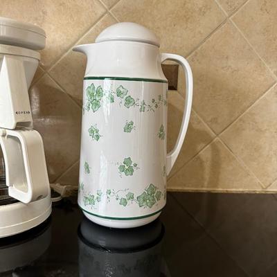 GEVALIA COFFEE MAKER, COFFEE BEAN GRINDER AND CARAFE