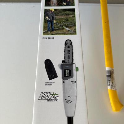 ELECTRIC POLE SAW AND A HAND AXE