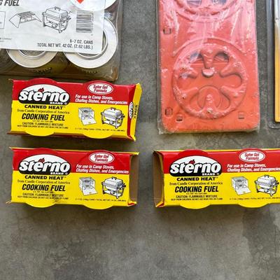 THERMO FORK, STERNO & REVERE SHISH KABOB SET