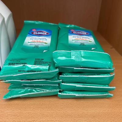 TOILET BOWL CLEANER AND CLOROX WIPES