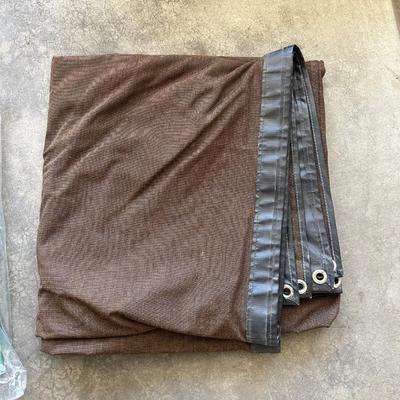 NEW 14' X 19' TARP AND A 2ND BROWN TARP