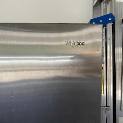 WHIRLPOOL SIDE BY SIDE STAINLESS STEEL REFRIGERATOR 25 CU FT