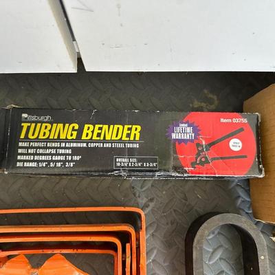 WOOD CHISELS, SOCKETS, TUBING BENDER AND MORE