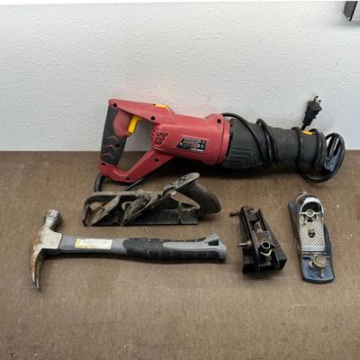 WOOD PLANES, HAMMER AND SAWZ ALL