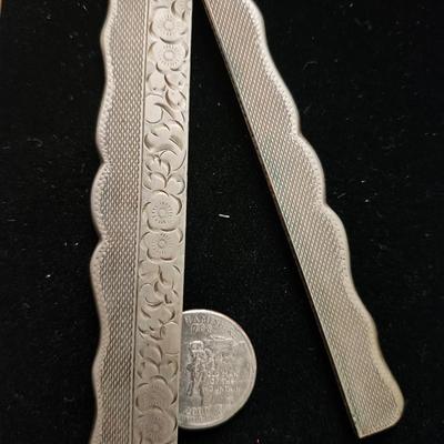 Vintage Sterling Silver Folding Comb Case