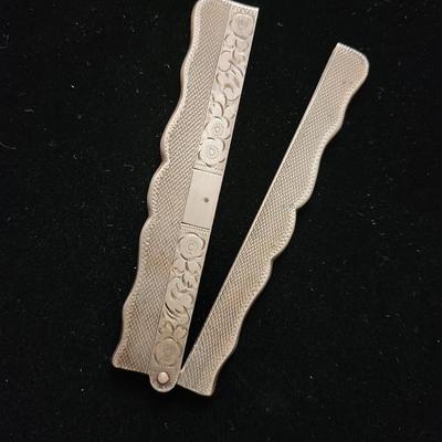 Vintage Sterling Silver Folding Comb Case