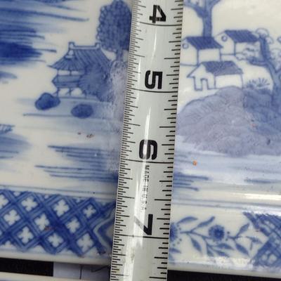 Collection of Three Blue and White Plates