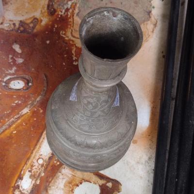 Vintage Cast Metal 'Jeannie' Flask (No Stopper)
