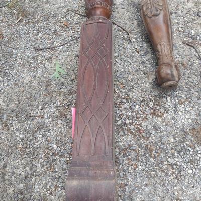 Architectural Wooden Posts and French Legs
