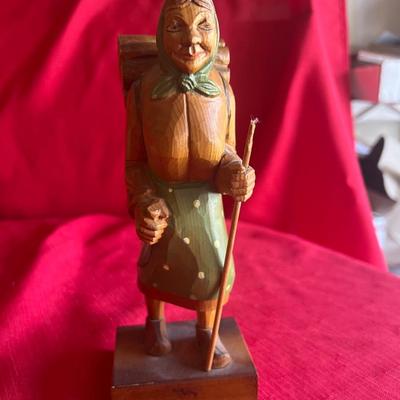 Handcarved, Swedish figurines and sign very unique