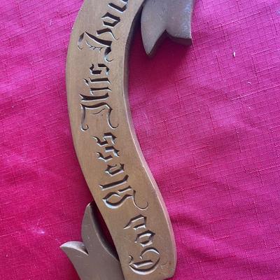Handcarved, Swedish figurines and sign very unique