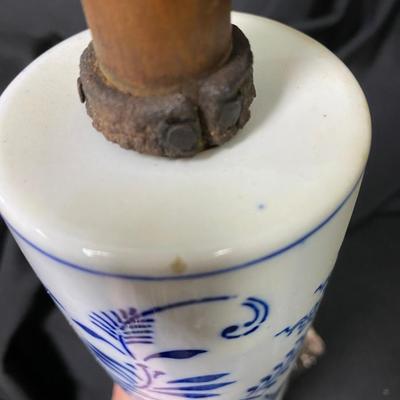 Meissen Blue Flowering Porcelain Rolling Pin