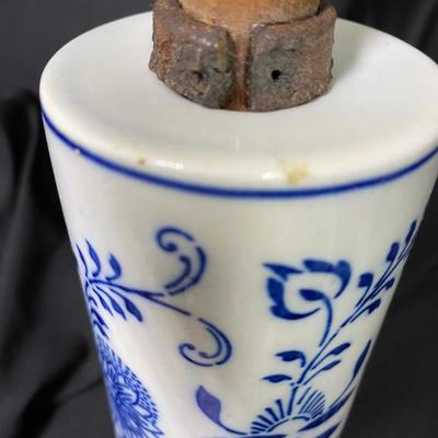 Meissen Blue Flowering Porcelain Rolling Pin