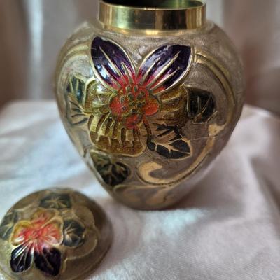 Cloisonne and Embossed vases
