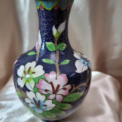 Cloisonne and Embossed vases