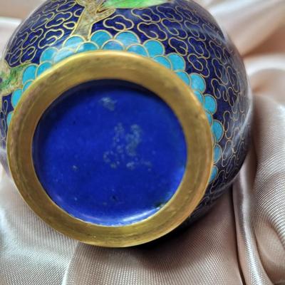 Cloisonne and Embossed vases