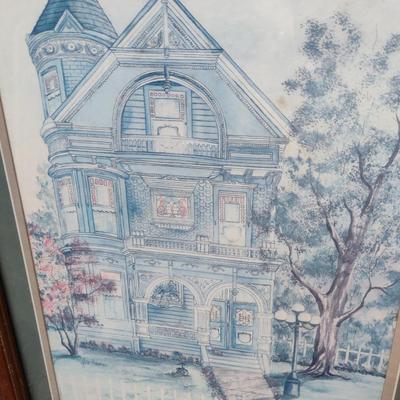 Pair of Framed Architectural Prints