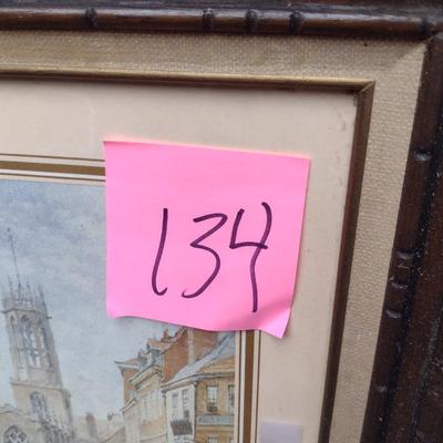 Pair of Framed Architectural Prints