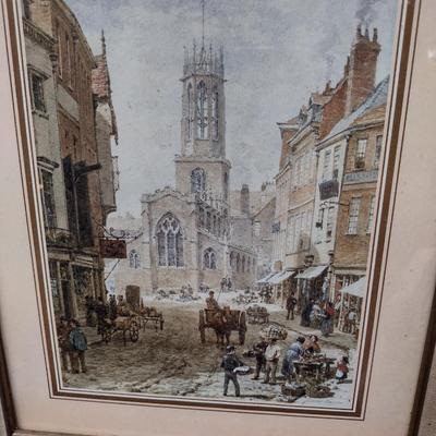 Pair of Framed Architectural Prints