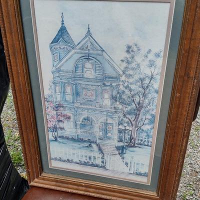 Pair of Framed Architectural Prints