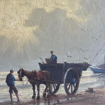 Large framed painting