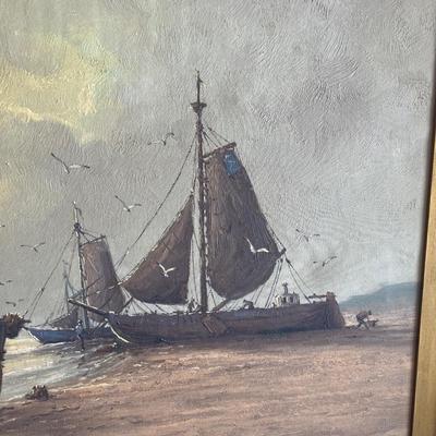 Large framed painting